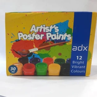 Adx Poster Colors Pack (12 Colors 30ml)