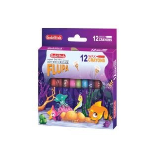 Goldfish Flupa Wax Caryons 12pcs