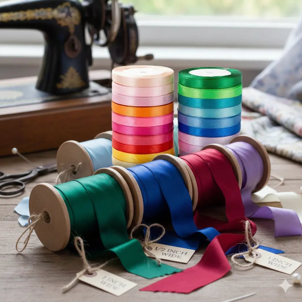 Silk Ribbon for Art,Decoration 1inch