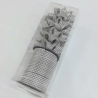 Fancy white & Black Bow Ribbon