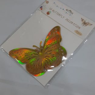 Shiney Butterfly Pack For Decoration & Art Gold Color 12pcs