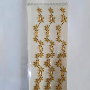 Gold Shiney Beads Sticker Set