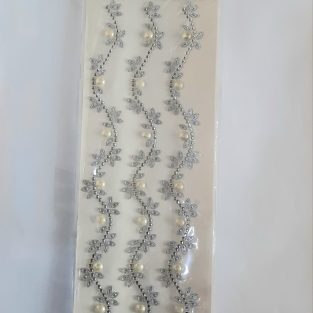 White Shiney Beads Sticker Set