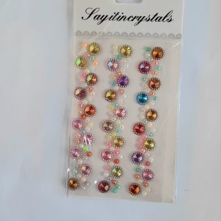Diamond Designed Colorful Sticker Set