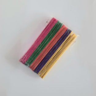 Ice Cream Sticks Colorful Pack 6 inch