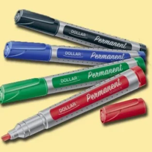 Dollar Permanent Cut Marker- Black/Green/Blue/Red