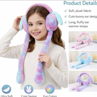 New Fluffy Bunny  Earmuffs for Kids