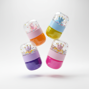 Amazing Quality Slime Jars with Characters for Kids ( single)