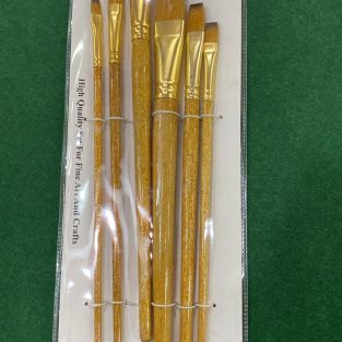 Expert Choice Keep Smiling Flat Brushes Pack of 6