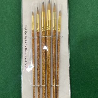 Gold Standard Keep Smiling Rounded Brushes Pack of 6
