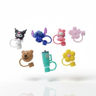 Character Straw Cover Caps for Tumbler (single pc)