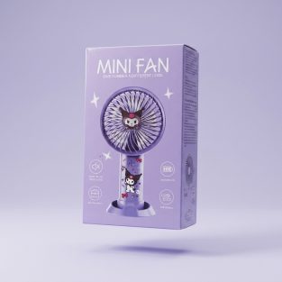 Mini Kuromi Designed Chargable Handy Portable Fan